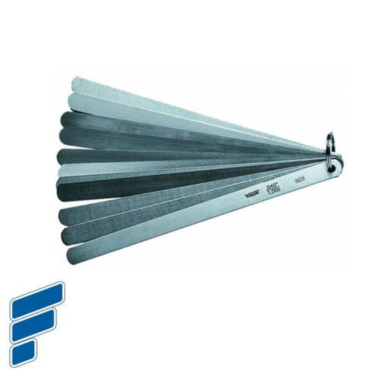 SET DE LAMINAS PARA MEDIR ESPESORES INOX 20 HOJAS 12"/300MM 0.05 -1.00MM 437307 VOGEL GERMANY